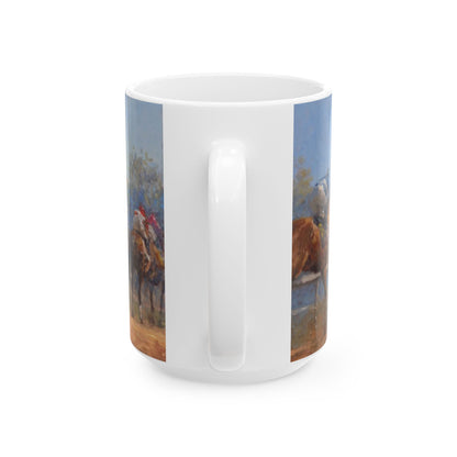 Horse Race 2 | Ceramic Mug — Coffee Cup (11oz/15oz)