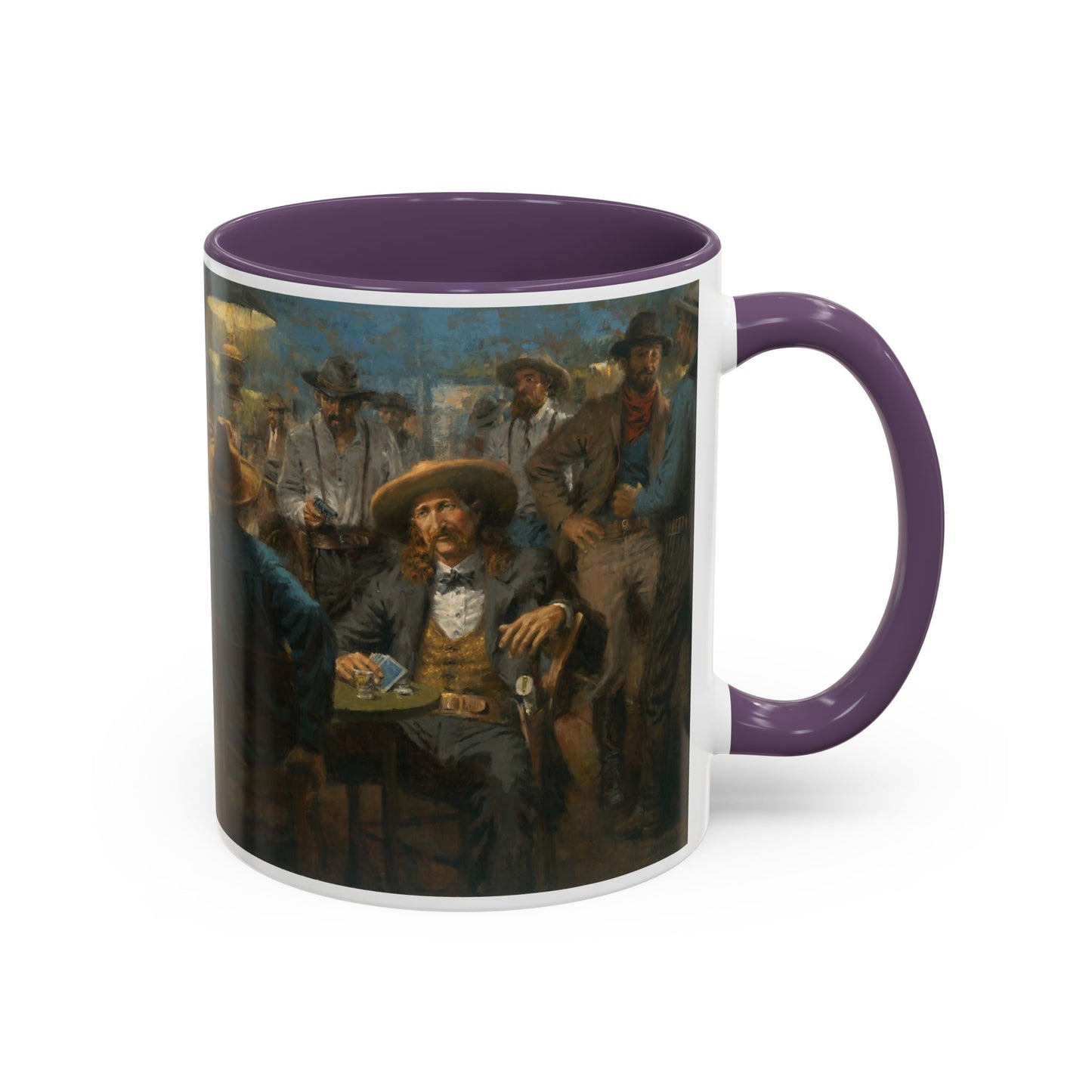 Wild Bill's Last Deal | Vintage Poker Western Art Coffee Mug - 11 & 15 oz