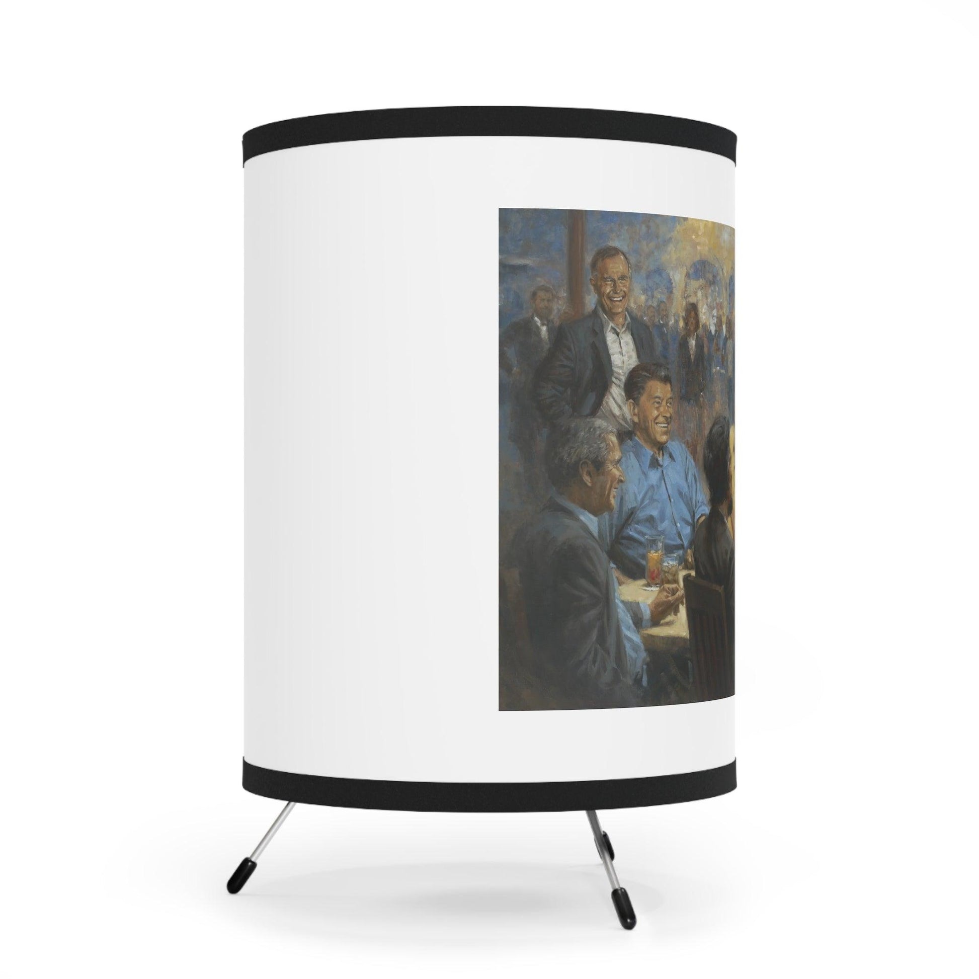 The Repub. Club - US Presidents Art on Table Tripod Lamp with Artistic Shade - Andy Thomas Designs