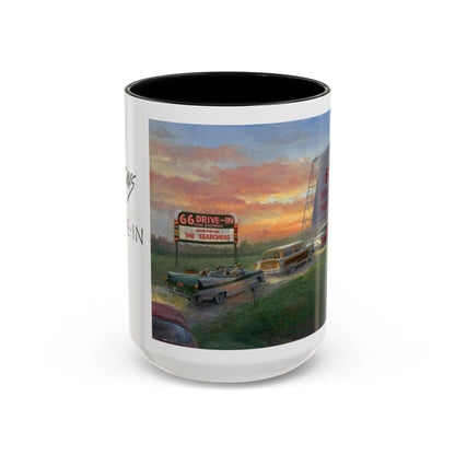 Retro Drive-In Coffee Mug - 66 Theatre Nostalgia - Andy Thomas Designs
