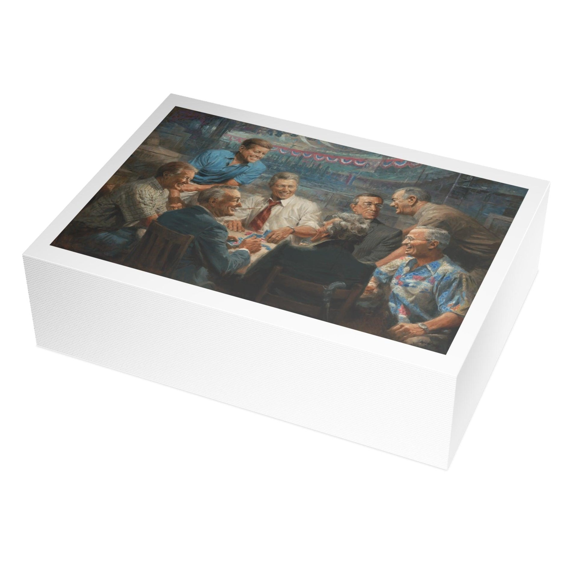 Postcards: True Blues | Democratic President Postcard Bundle Playing Poker - Envelopes Included - Andy Thomas Designs