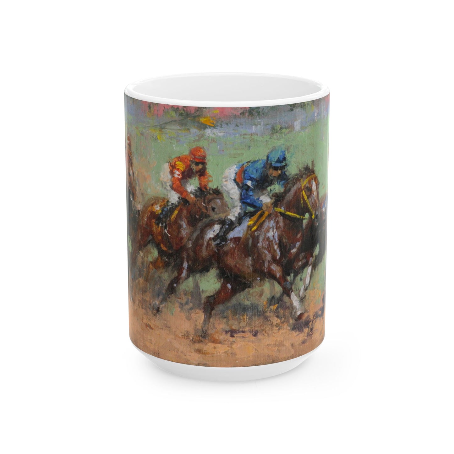 Horse Races 16 | Ceramic Mug — Coffee Cup (11oz/15oz)
