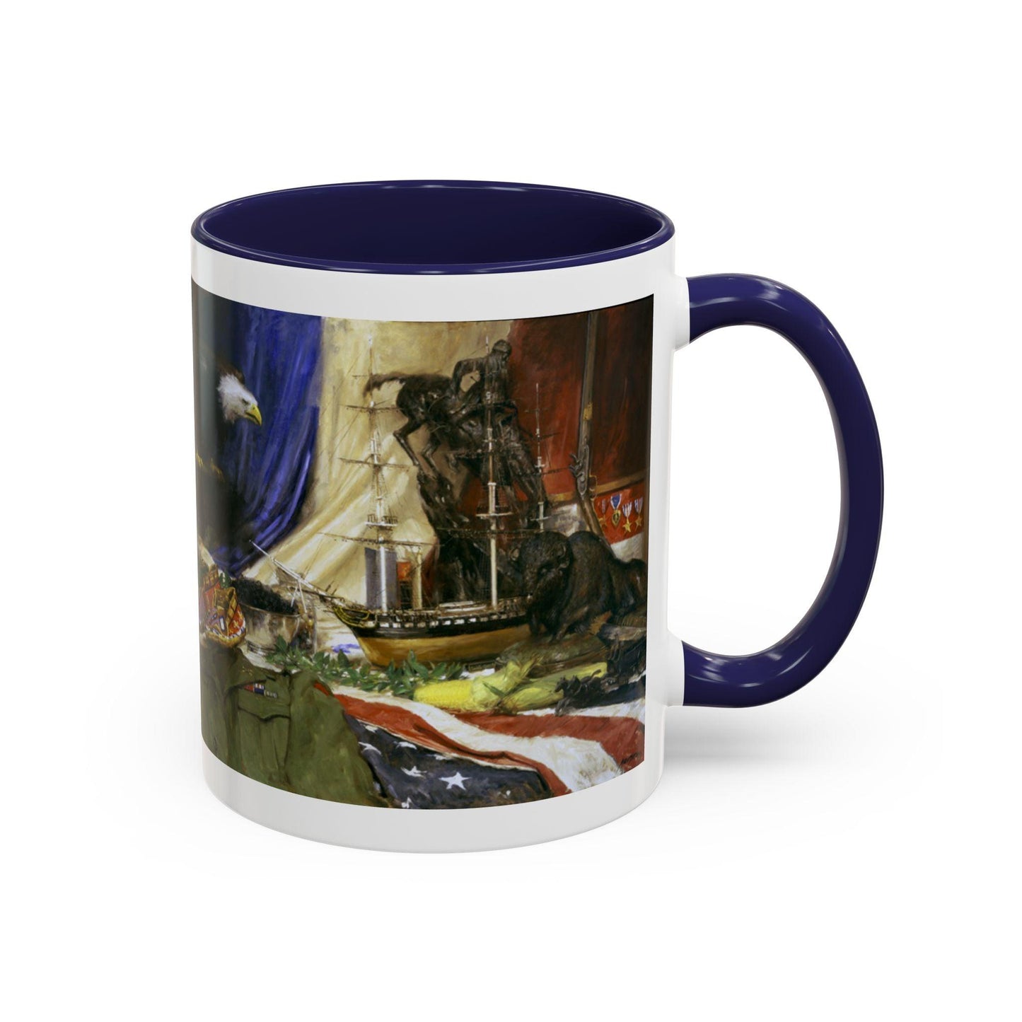 Tribute to America Coffee Mug - 11oz & 15oz - Veterans & Service members | Patriotic Artwork - Andy Thomas Designs