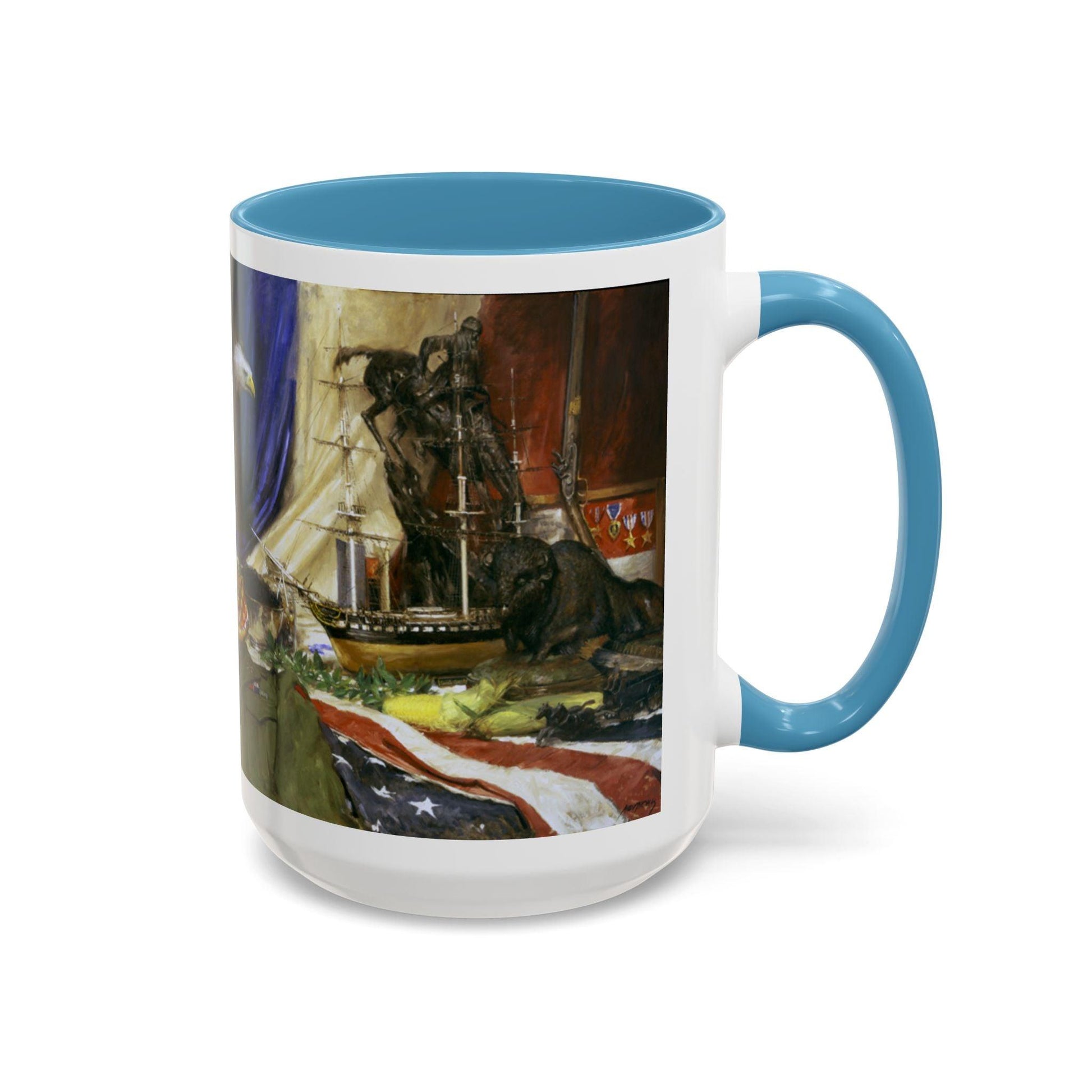 Tribute to America Coffee Mug - 11oz & 15oz - Veterans & Service members | Patriotic Artwork - Andy Thomas Designs