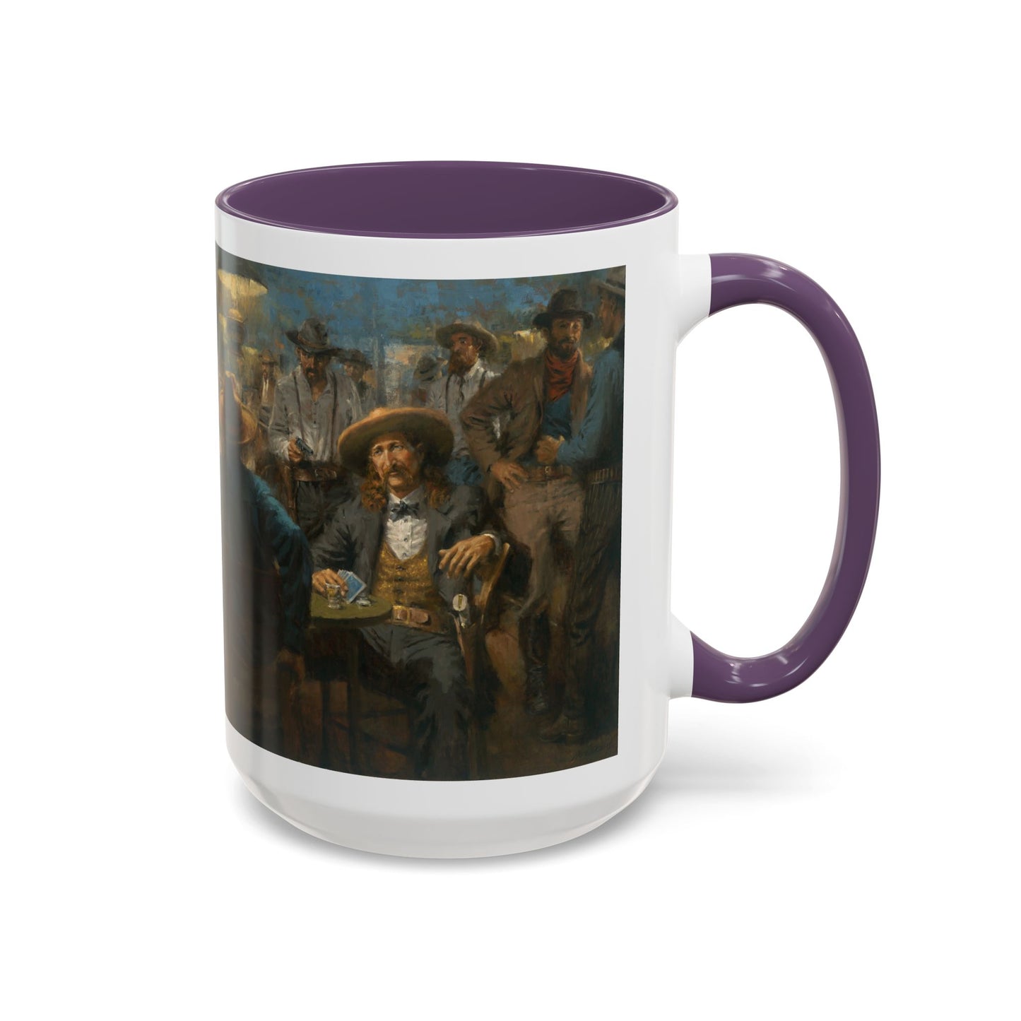 Wild Bill's Last Deal | Vintage Poker Western Art Coffee Mug - 11 & 15 oz