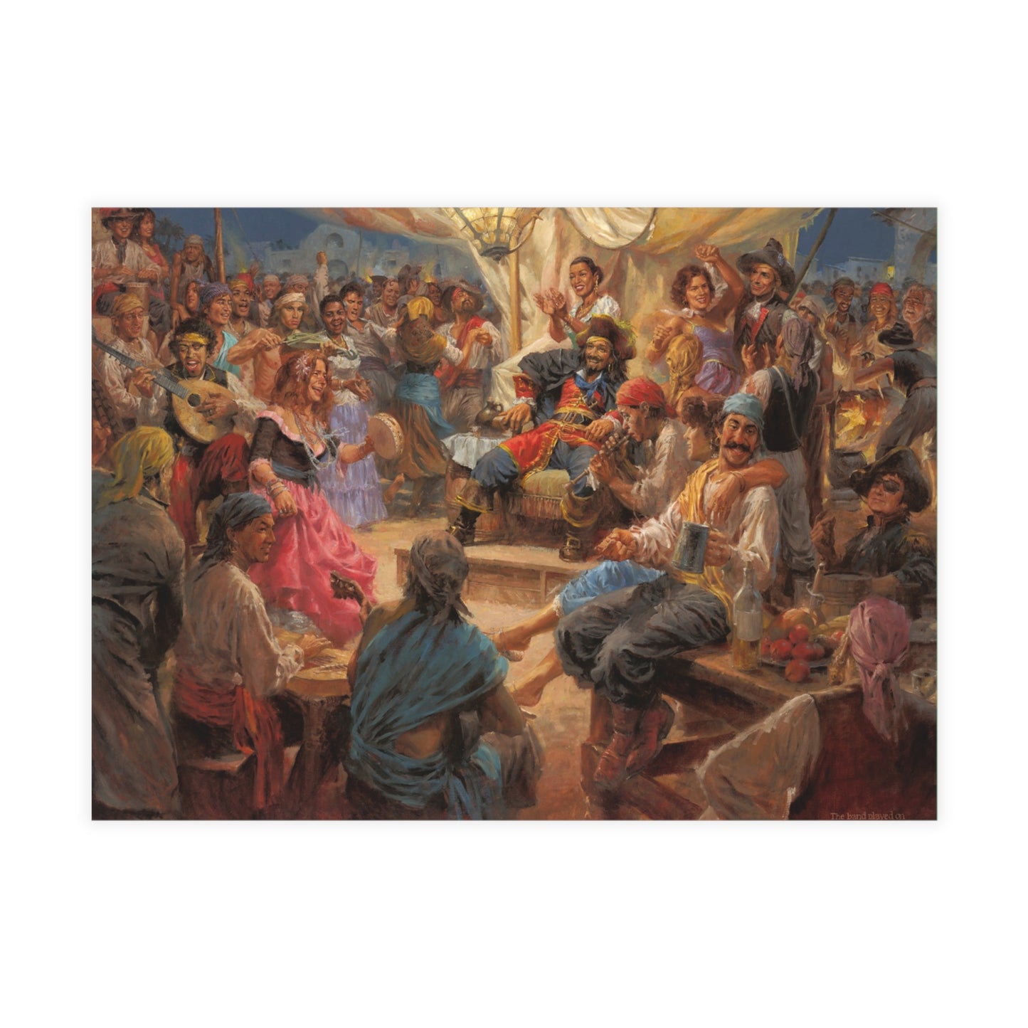 Note Cards: And The Banded Played On | Pirate Party. Musicians - Envelopes Included