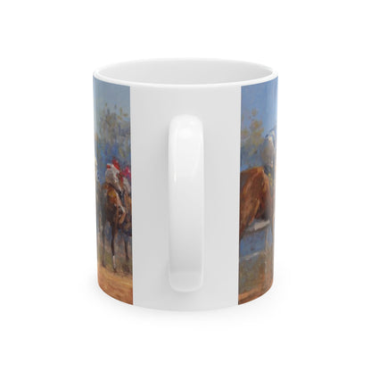 Horse Race 2 | Ceramic Mug — Coffee Cup (11oz/15oz)
