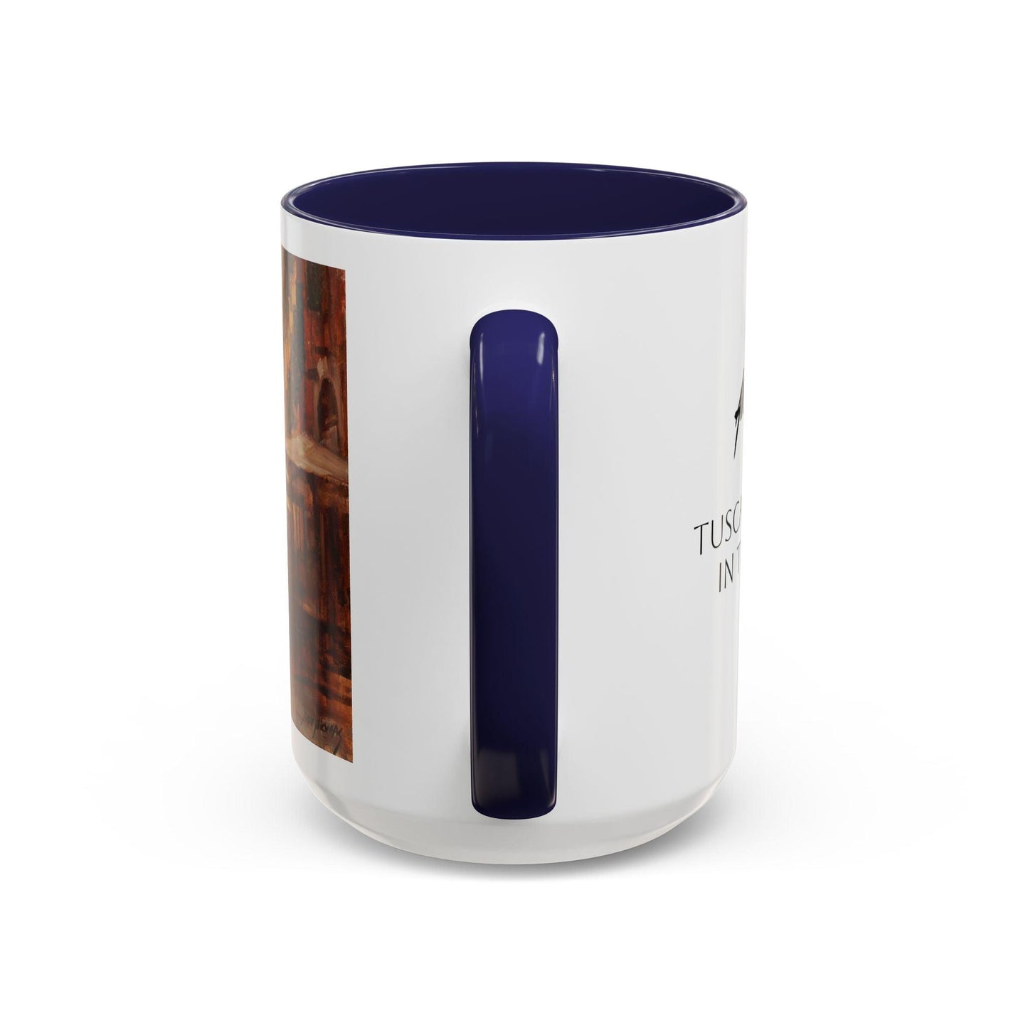 Tuscany Markets in the Middle - Elegant Accented Coffee Mug - 11oz & 15oz - Italian Landscapes - Andy Thomas Designs