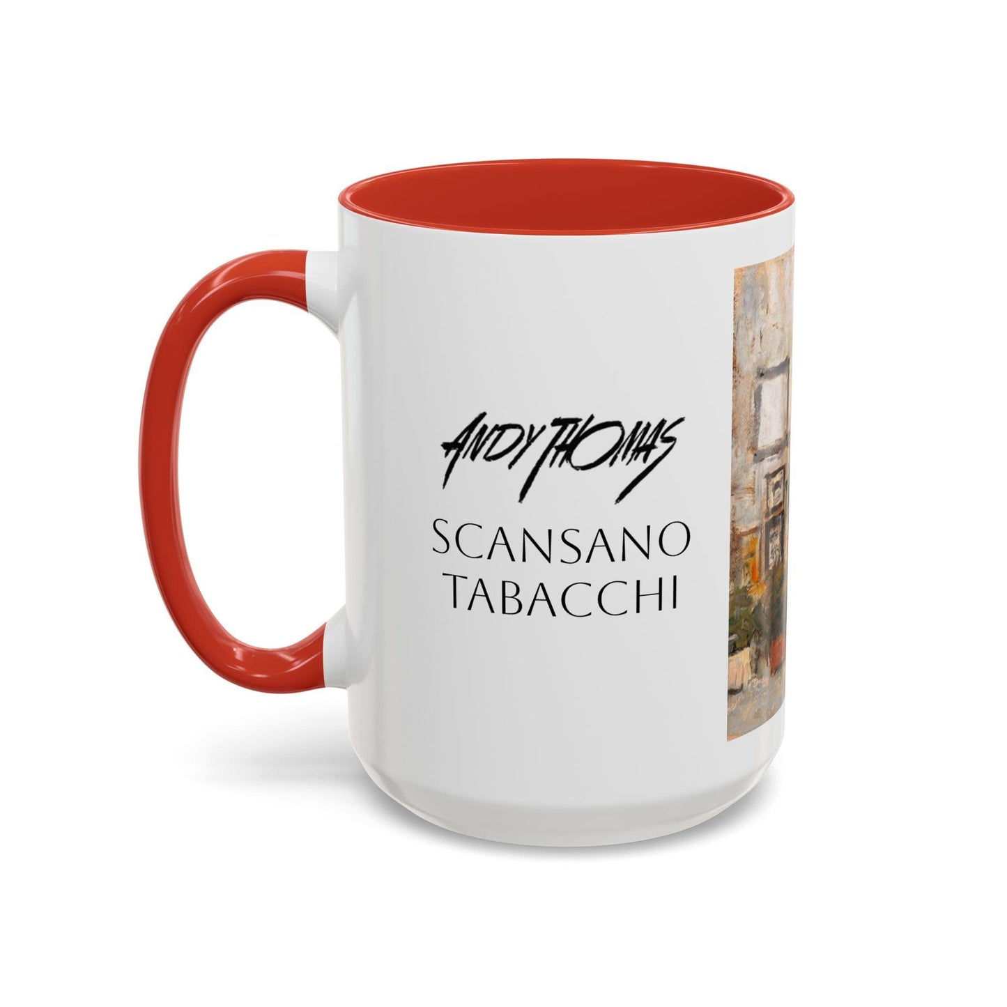 Scansano Tabacchi - Elegant Event Themed Coffee Mug - 11oz & 15oz - Italian Landscapes - Andy Thomas Designs