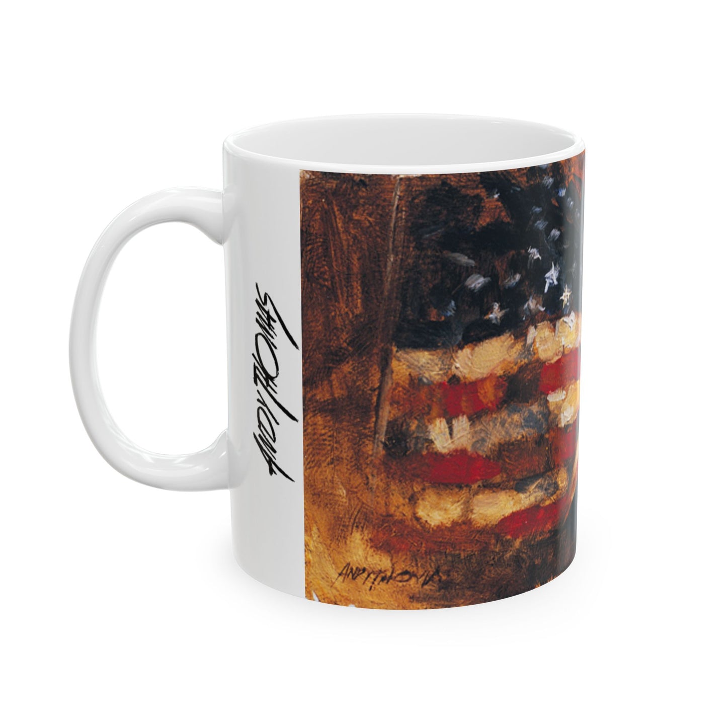 Old Glory - Ceramic Mug with Scenic Design, Cozy Gift for Nature Lovers, Coffee Cup for Home or Office, Ideal for Birthdays or Holidays, [...]