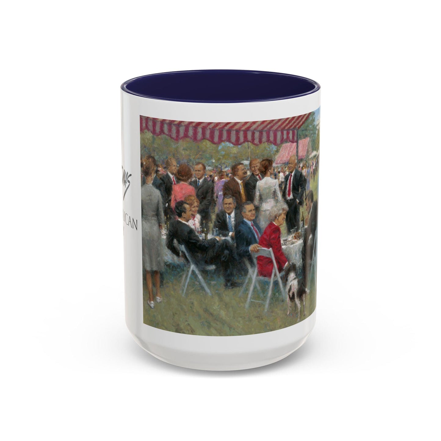 The Repub. Party Coffee Mug - Elegant Accent Coffee Mug 11oz & 15oz with Presidential Gathering Design - Andy Thomas Designs