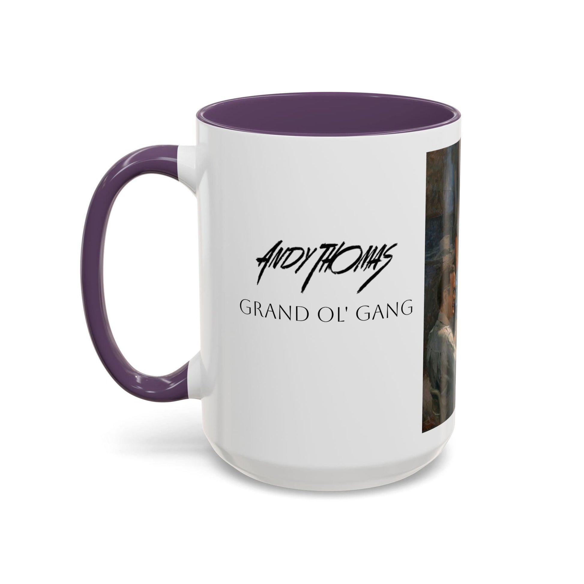 Grand Ol' Gang - Elegant Accent Coffee Mug 11oz & 15oz - US Presidents Playing Poker - Andy Thomas Designs