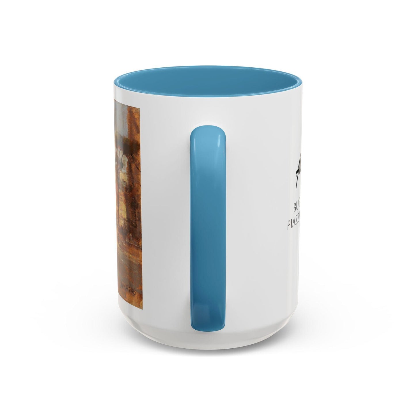 Piazza del Popolo - Elegant Accented Coffee Mug - 11oz & 15oz - Italian Landscapes - Andy Thomas Designs