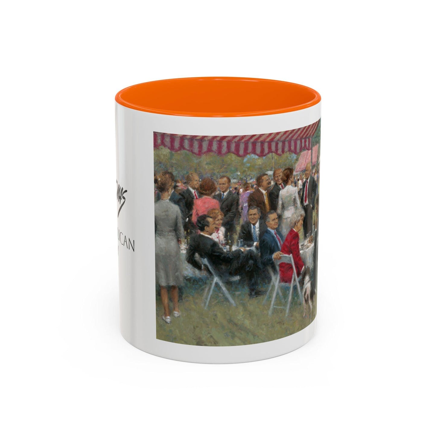 The Repub. Party Coffee Mug - Elegant Accent Coffee Mug 11oz & 15oz with Presidential Gathering Design - Andy Thomas Designs