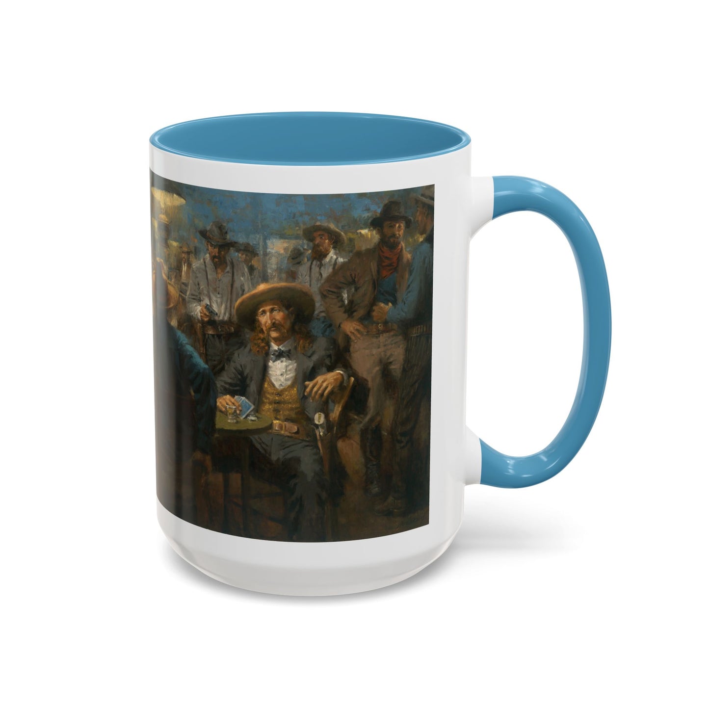 Wild Bill's Last Deal | Vintage Poker Western Art Coffee Mug - 11 & 15 oz