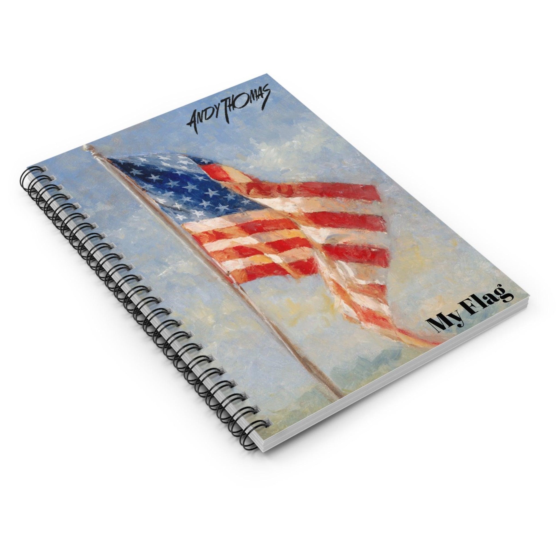 My Flag Spiral Notebook - Ruled Line - Andy Thomas Designs