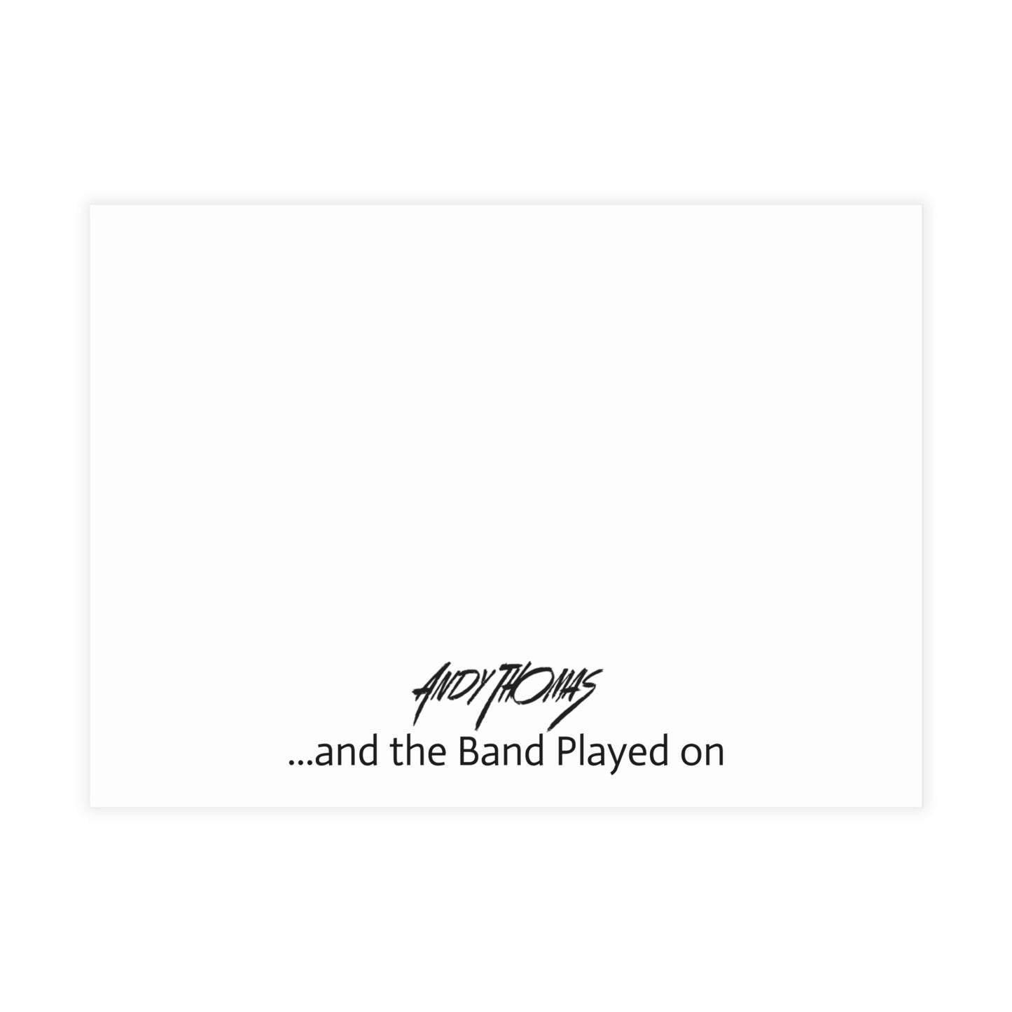 Note Cards: And The Banded Played On | Pirate Party. Musicians - Envelopes Included