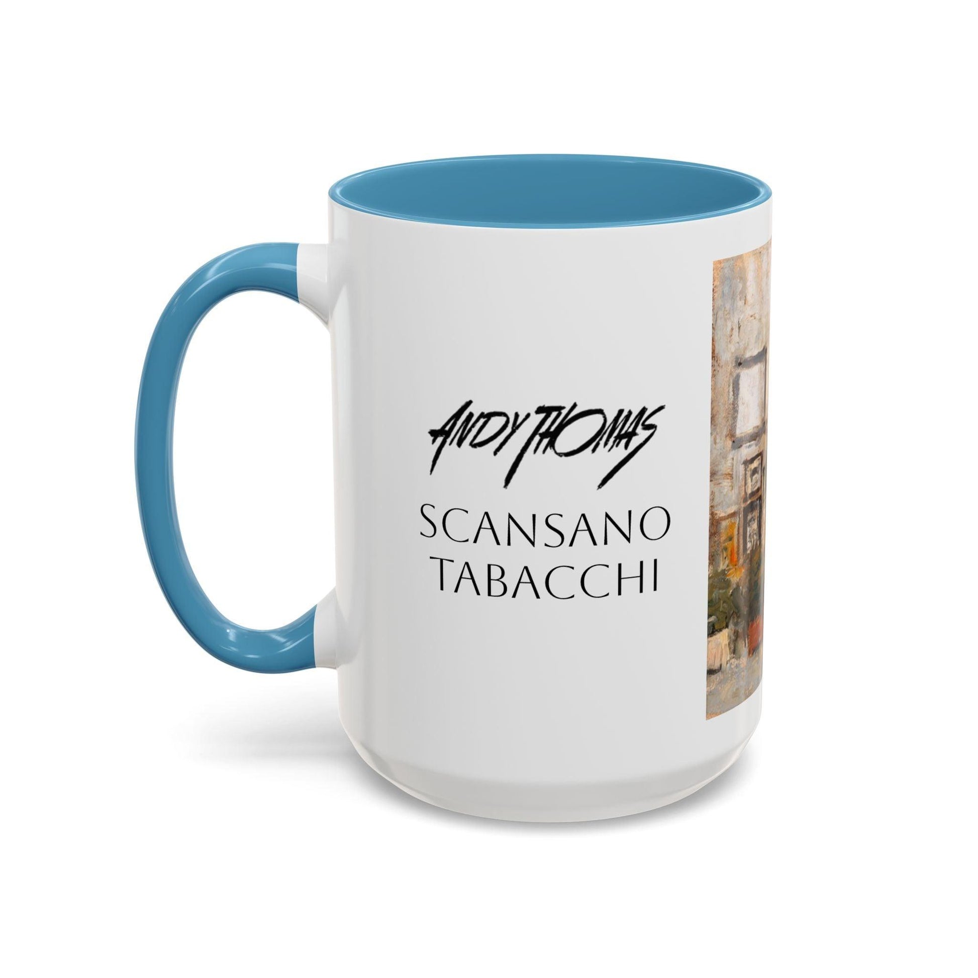 Scansano Tabacchi - Elegant Event Themed Coffee Mug - 11oz & 15oz - Italian Landscapes - Andy Thomas Designs