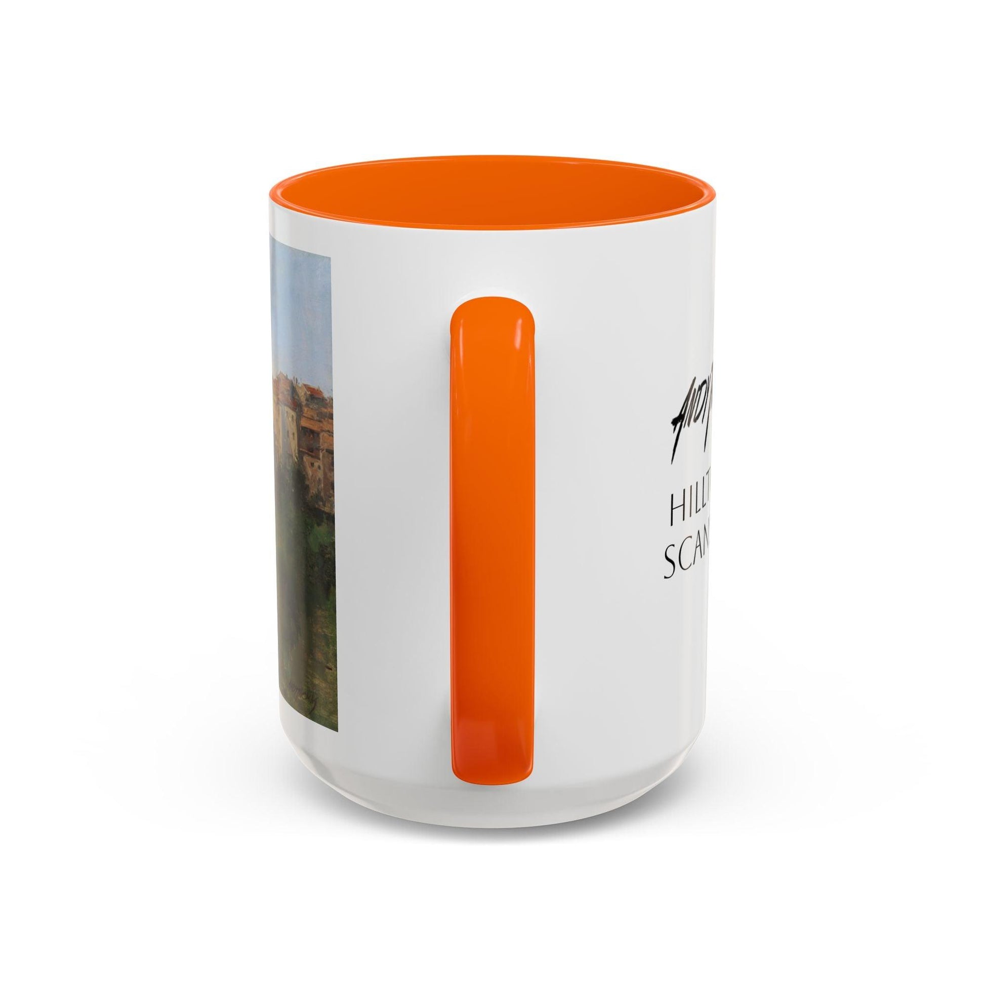 Hilltown Scansano - Elegant Accented Coffee Mug - 11oz & 15oz - Italian Landscapes - Andy Thomas Designs