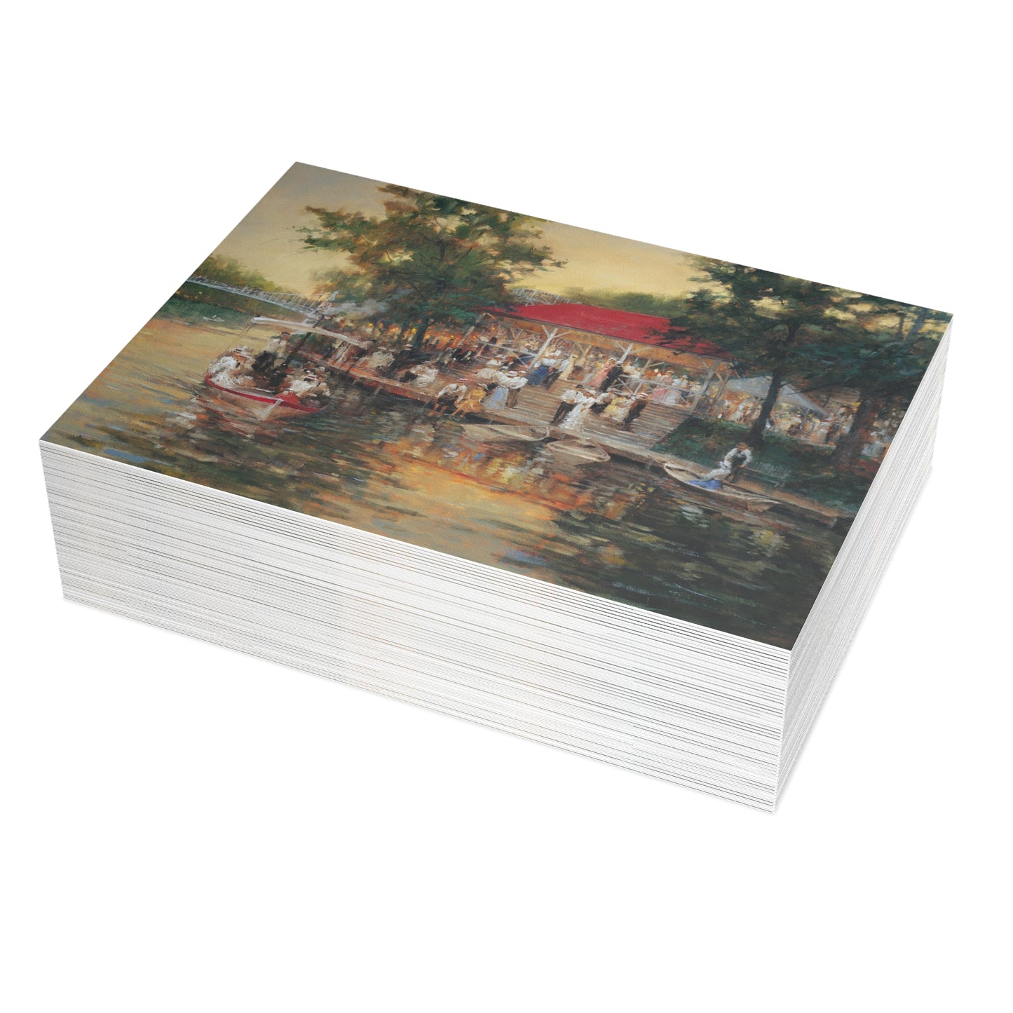 Note Cards: An Evening at Lakeside - Envelopes Included