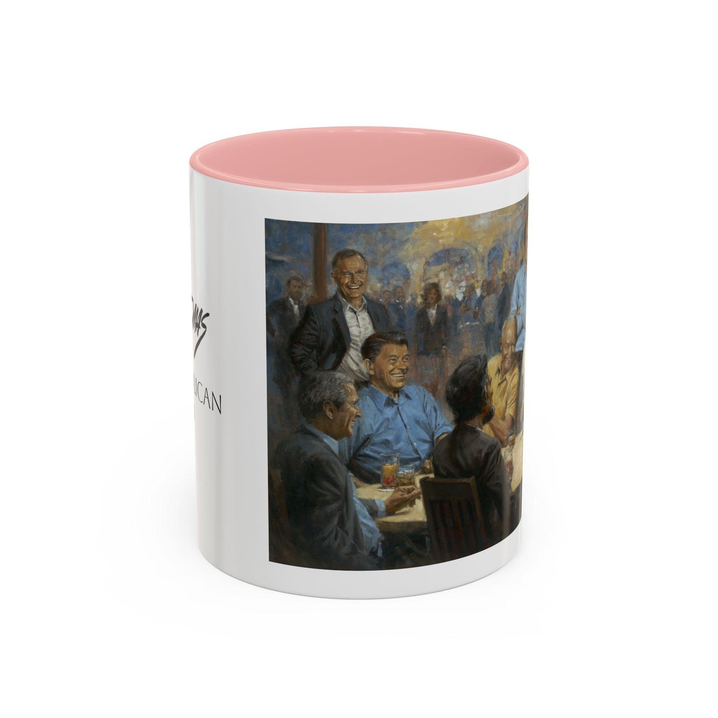 The Repub Club Coffee Mug - Elegant Accent Coffee Mug 11oz & 15oz - Presidential Gathering Design feat. Trump - Andy Thomas Designs