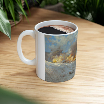 Exchanging Iron Valentines - Ceramic Mug with Fort Donelson Civil War Design.