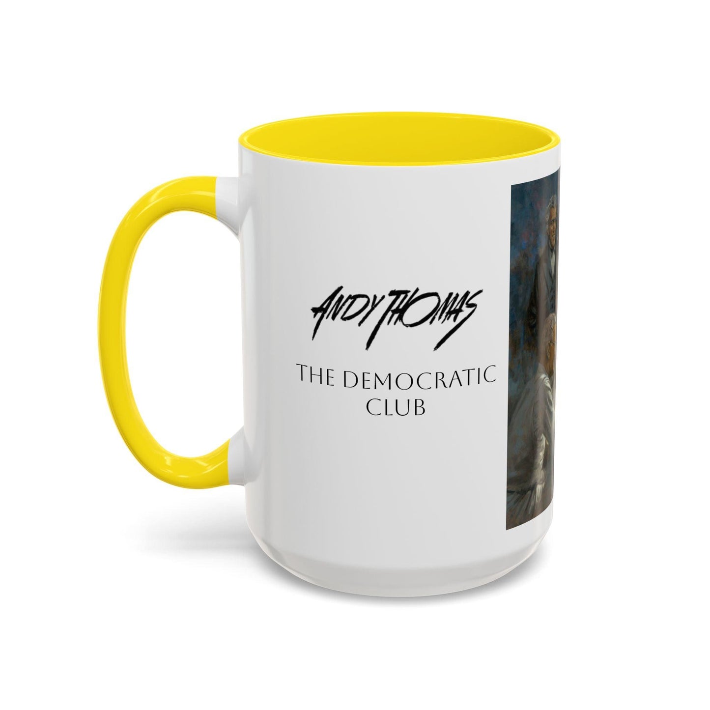 The Dem. Club Coffee Mug - 11oz & 15oz - Past Presidents Social Club with Obama Artwork - Andy Thomas Designs