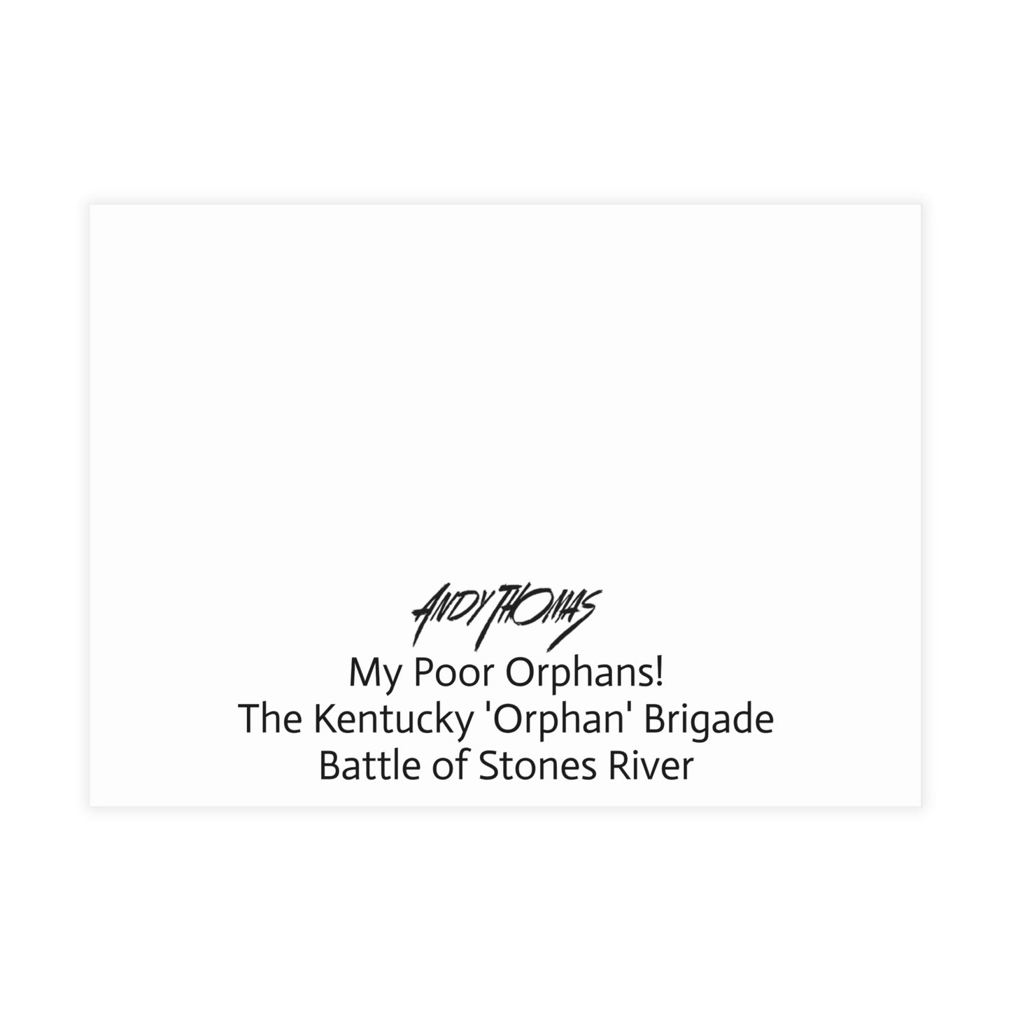 Note Cards: My Poor Orphans! - Envelopes Included