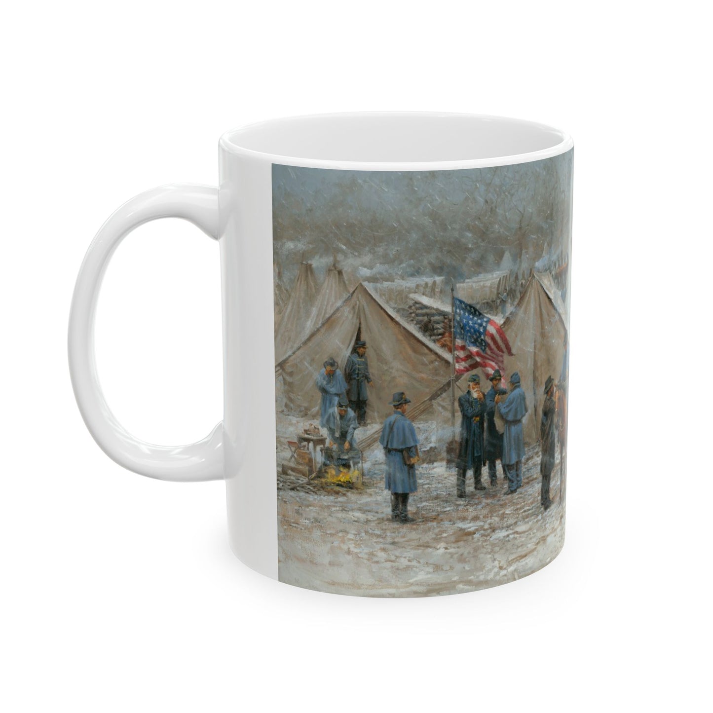City of Soldiers - Ceramic Mug with Pea Ridge Civil War Design.