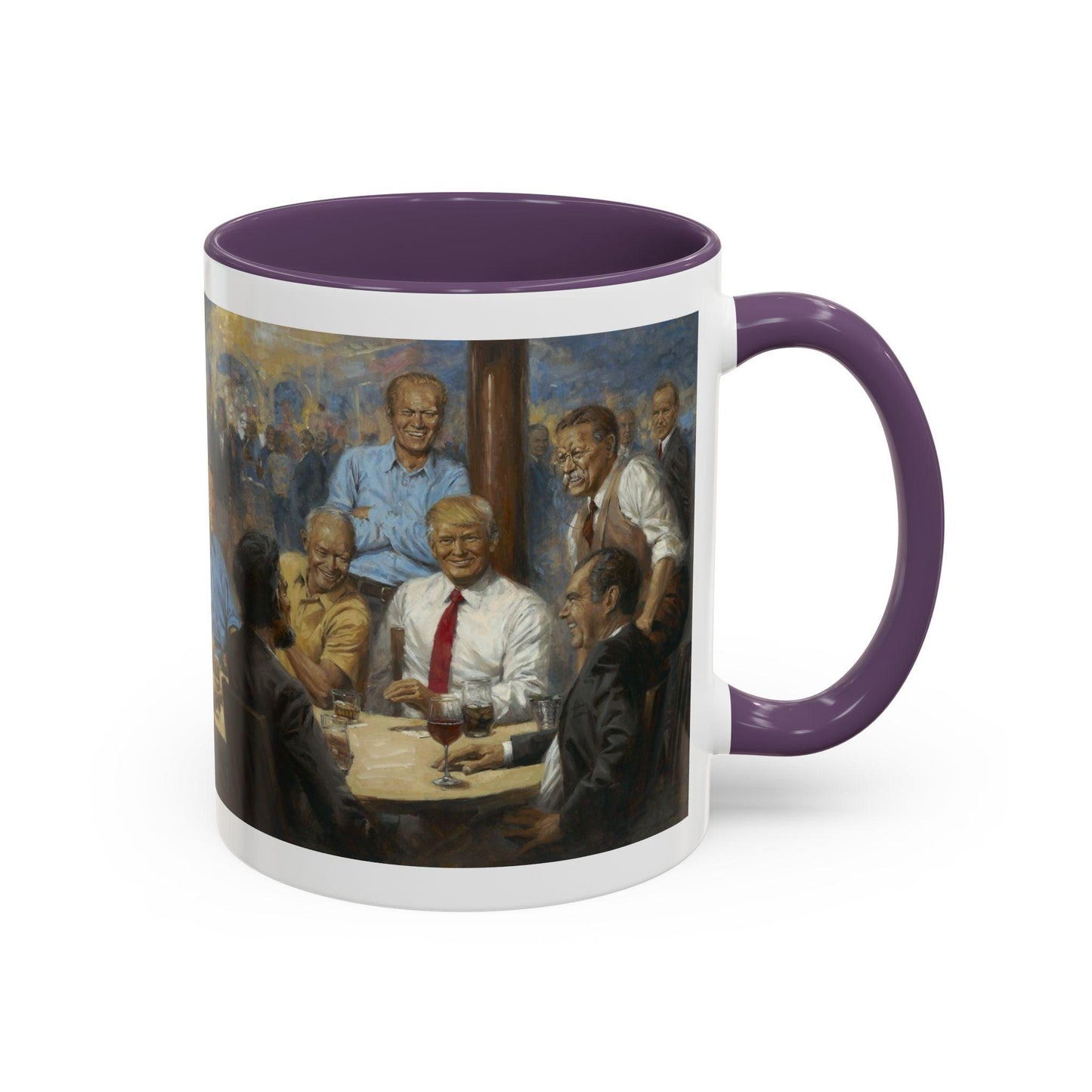 The Repub Club Coffee Mug - Elegant Accent Coffee Mug 11oz & 15oz - Presidential Gathering Design feat. Trump - Andy Thomas Designs