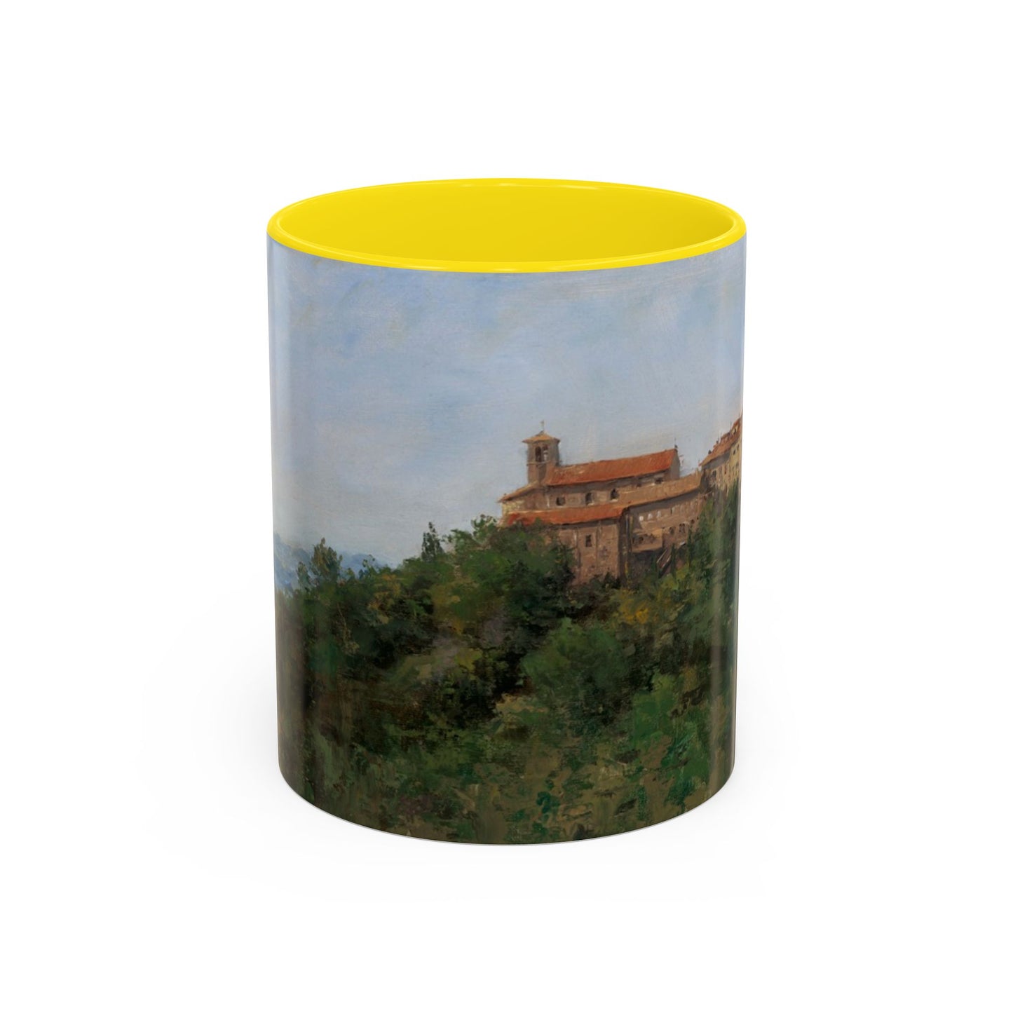 Hilltown Scansano - Elegant Accented Coffee Mug - 11oz & 15oz - Italian Landscapes