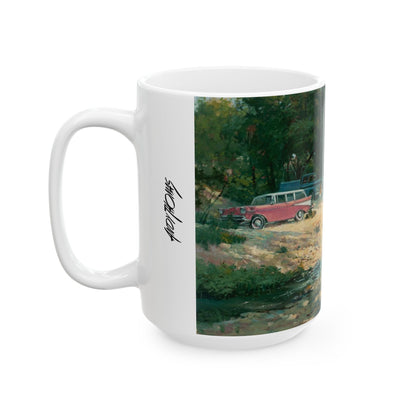 Grandma at the Creek | Ceramic Mug — Coffee Cup (11oz/15oz)
