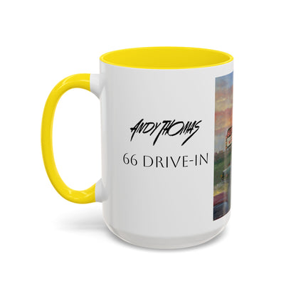 Retro Drive-In Coffee Mug - 66 Theatre Nostalgia - Andy Thomas Designs