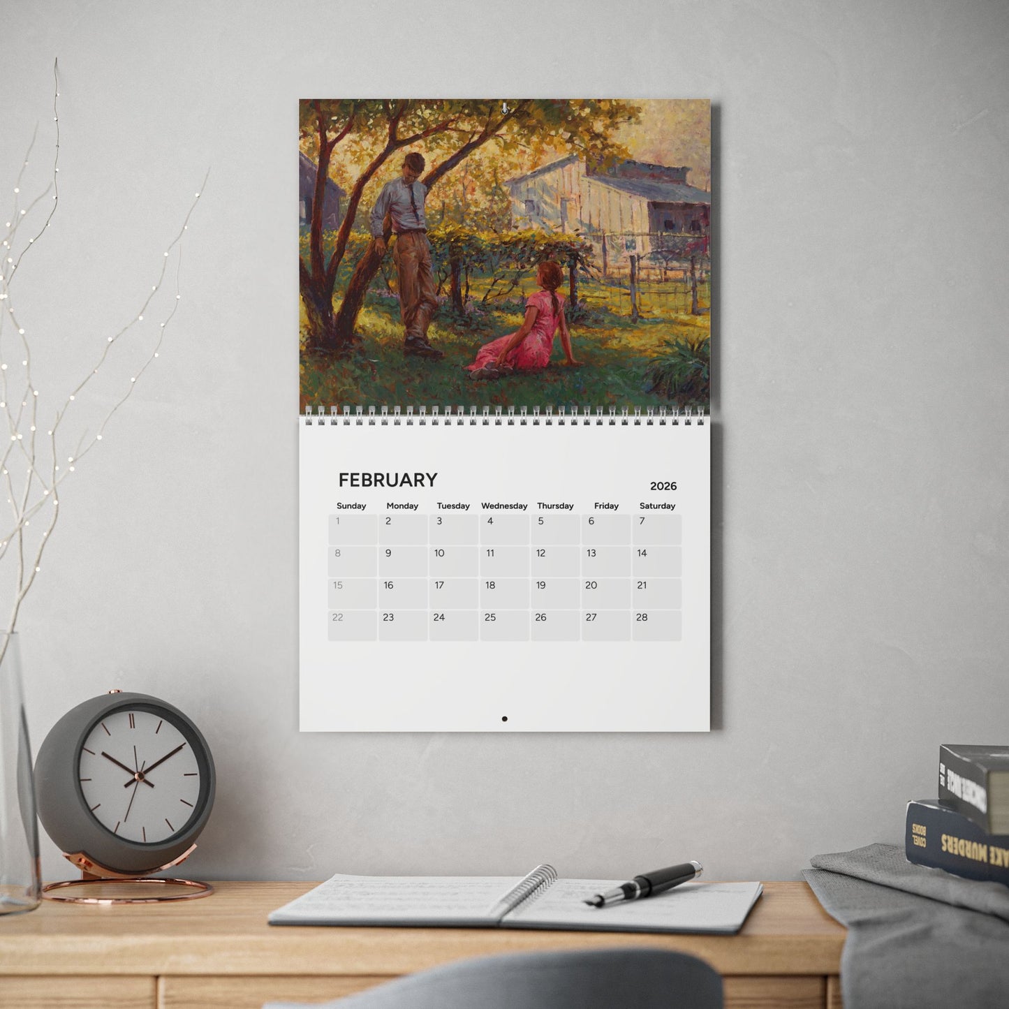 2026 Fine Art Wall Calendar - featuring never before released images - Monthly Planner with Elegant Artwork