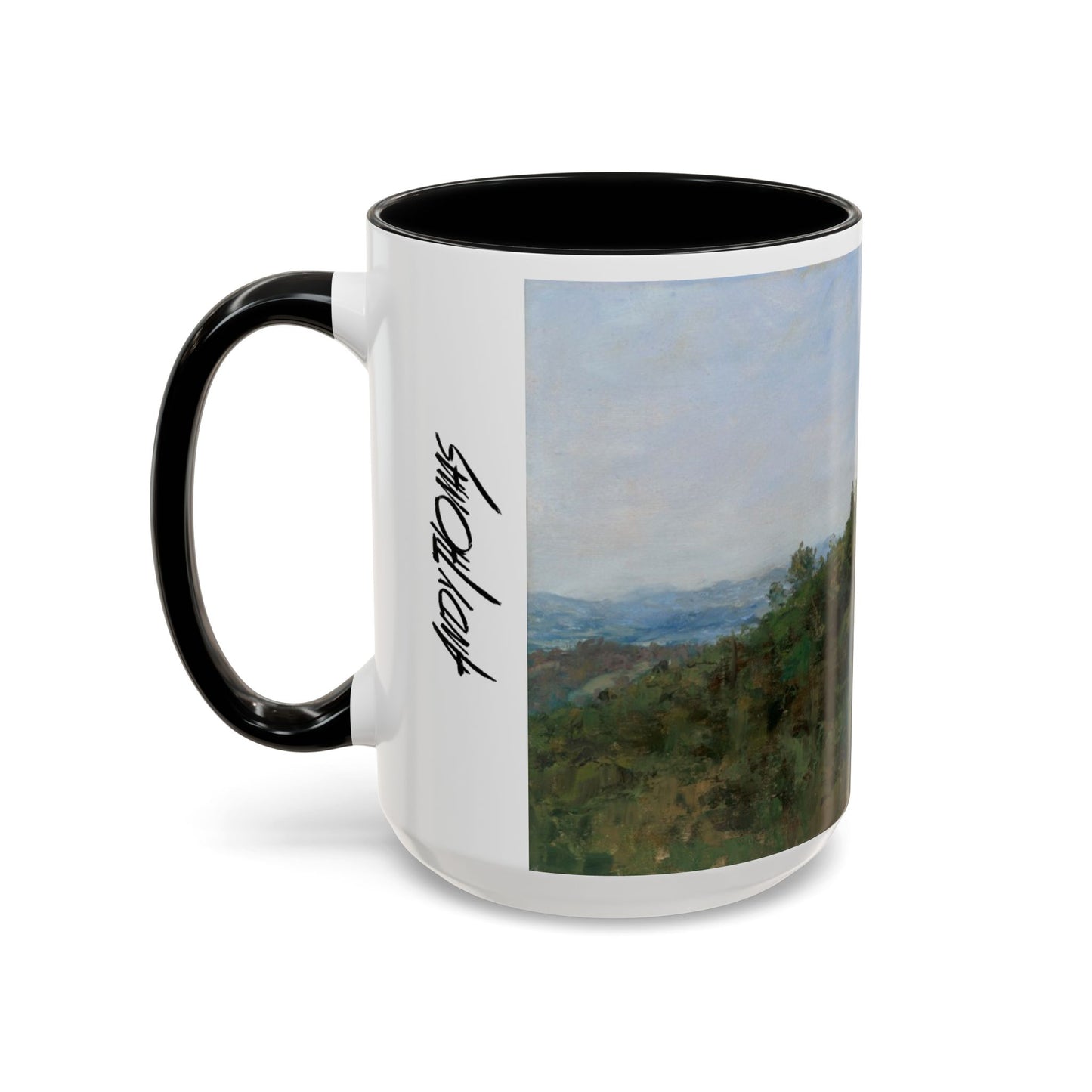 Hilltown Scansano - Elegant Accented Coffee Mug - 11oz & 15oz - Italian Landscapes