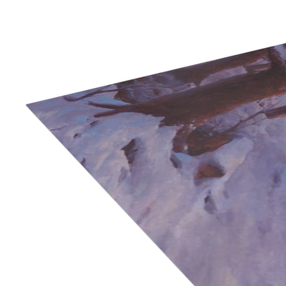 Note Cards: Winter's Snow Ride | Elegant Winter themed - Envelopes Included