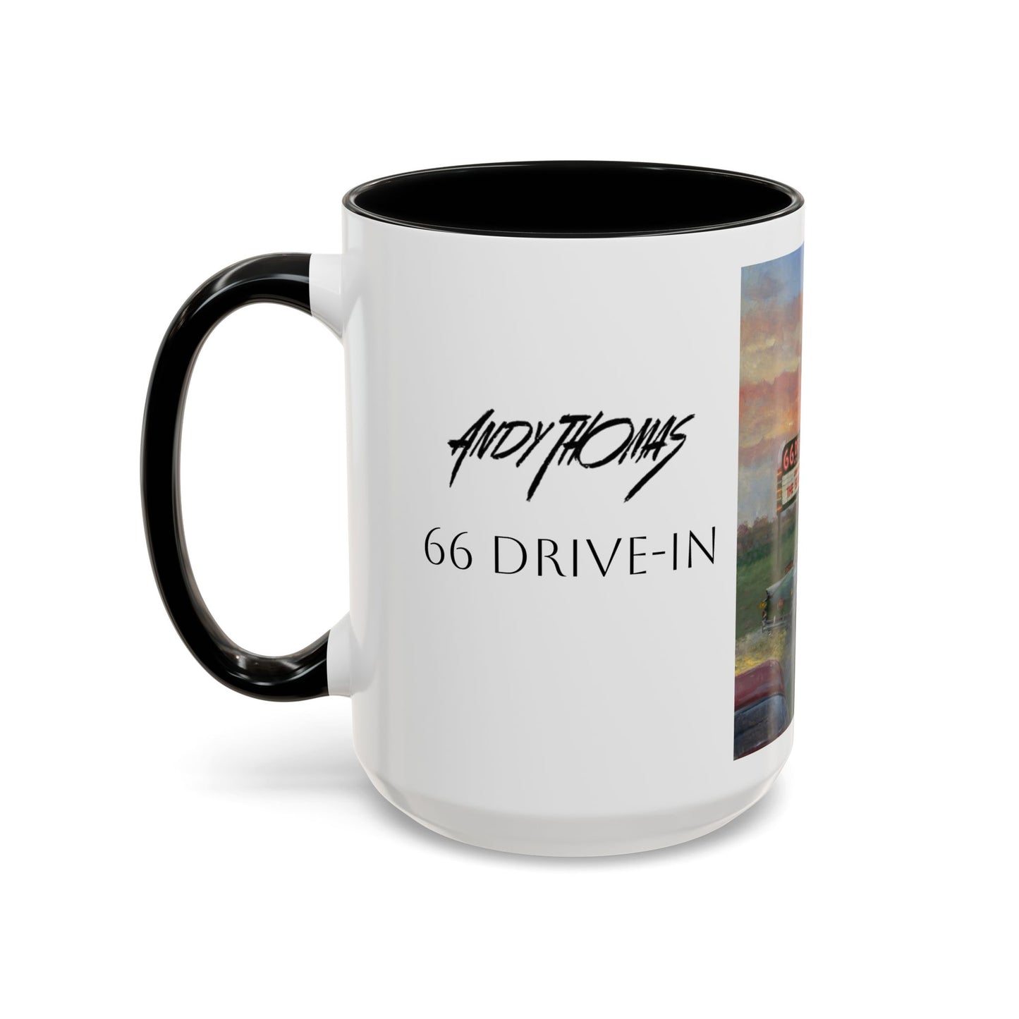 Retro Drive-In Coffee Mug - 66 Theatre Nostalgia