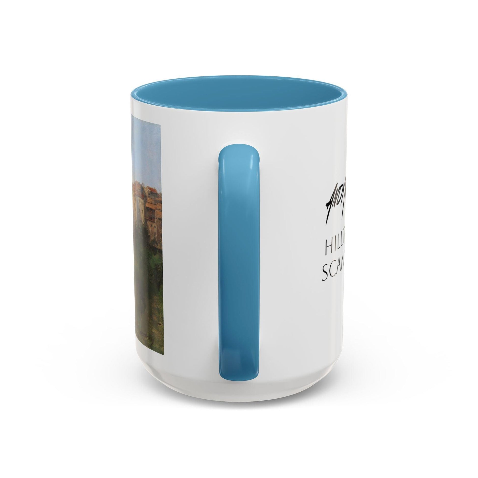 Hilltown Scansano - Elegant Accented Coffee Mug - 11oz & 15oz - Italian Landscapes - Andy Thomas Designs