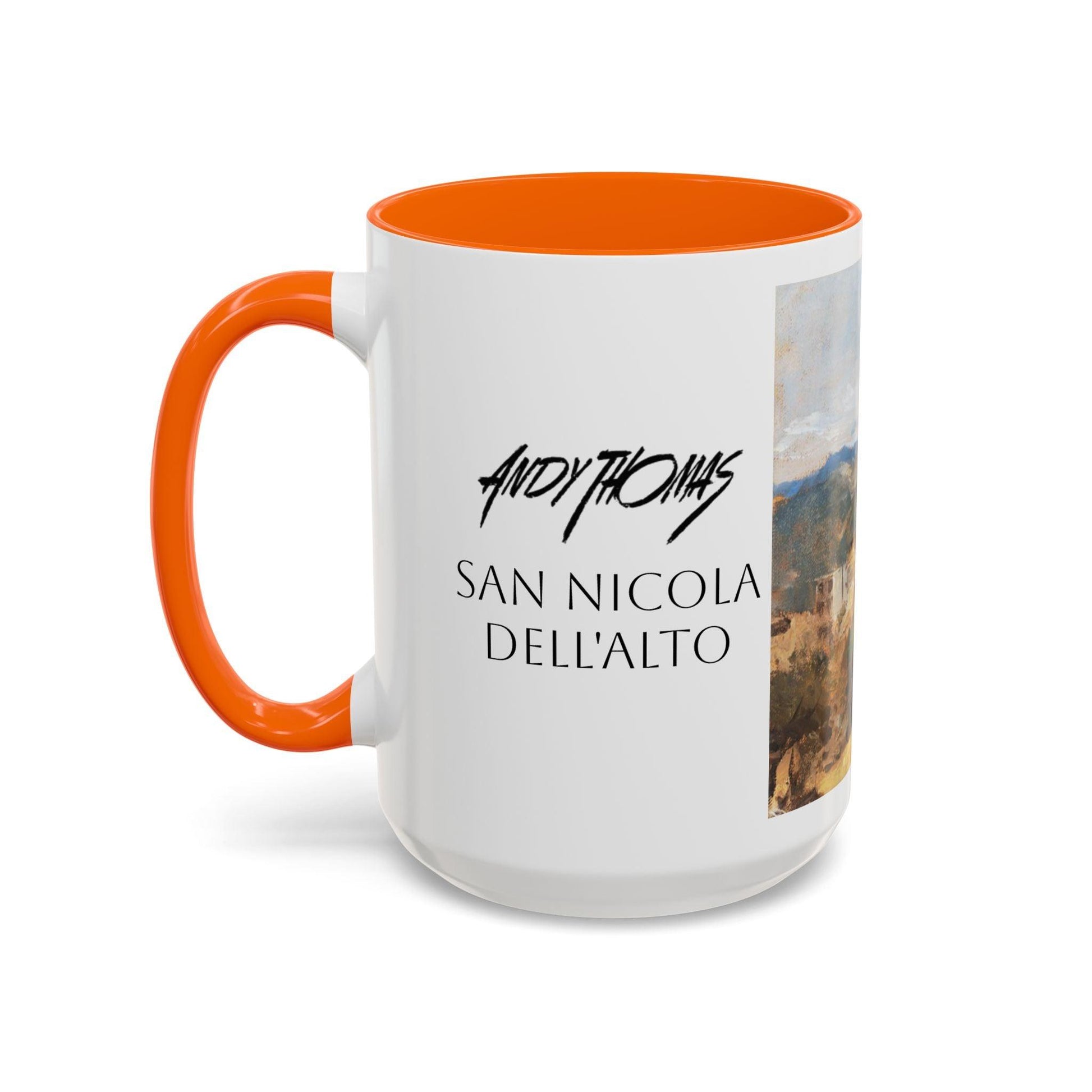 San Nicola dell'Alto - Elegant Accented Coffee Mug - 11oz & 15oz - Italian Landscapes - Andy Thomas Designs