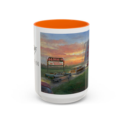 Retro Drive-In Coffee Mug - 66 Theatre Nostalgia - Andy Thomas Designs
