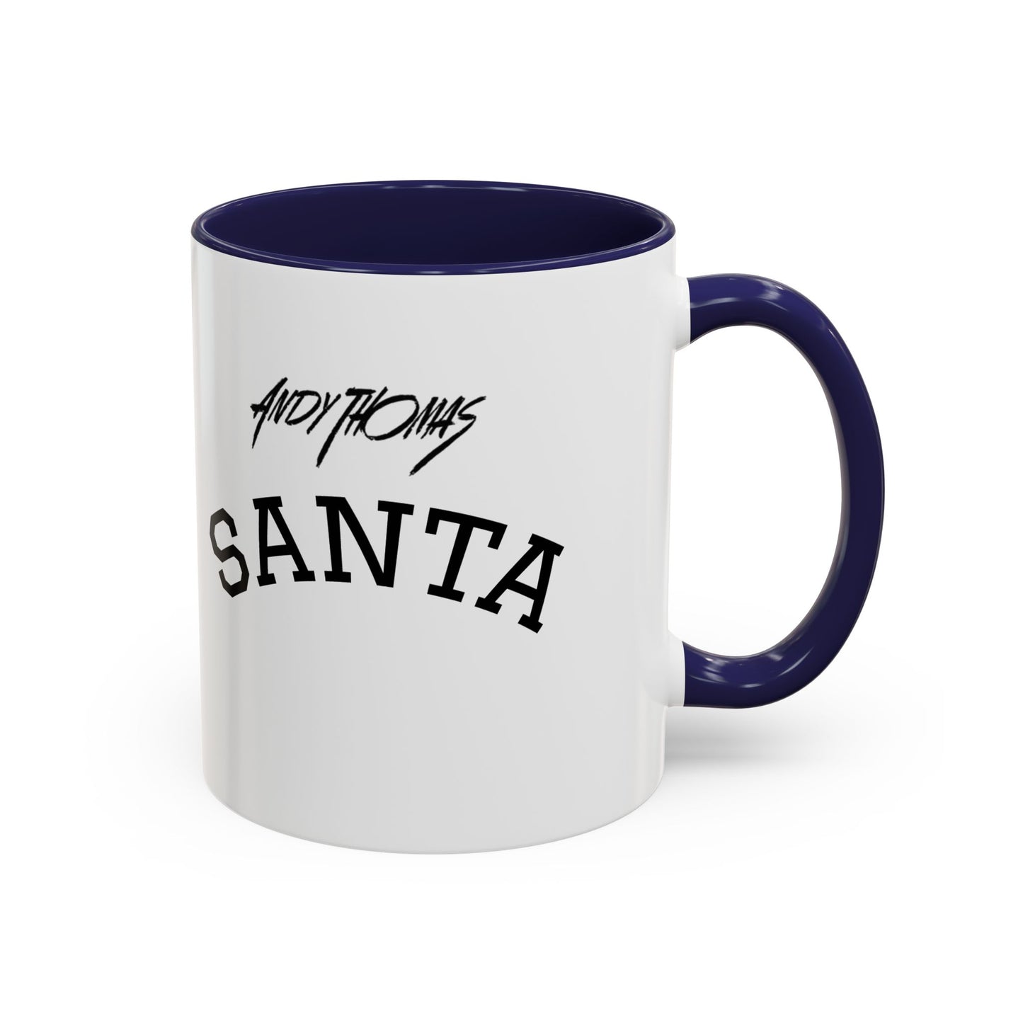Santa Accent Coffee Mug - Holiday Gift, Christmas Decor, Santa Lover's Mug, Ceramic Coffee Cup, Unique Santa Mug