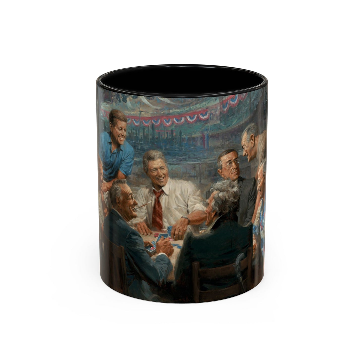 Callin the Blue Coffee Mug - Elegant Accent Coffee Mug 11oz & 15oz with Presidential Gathering Design