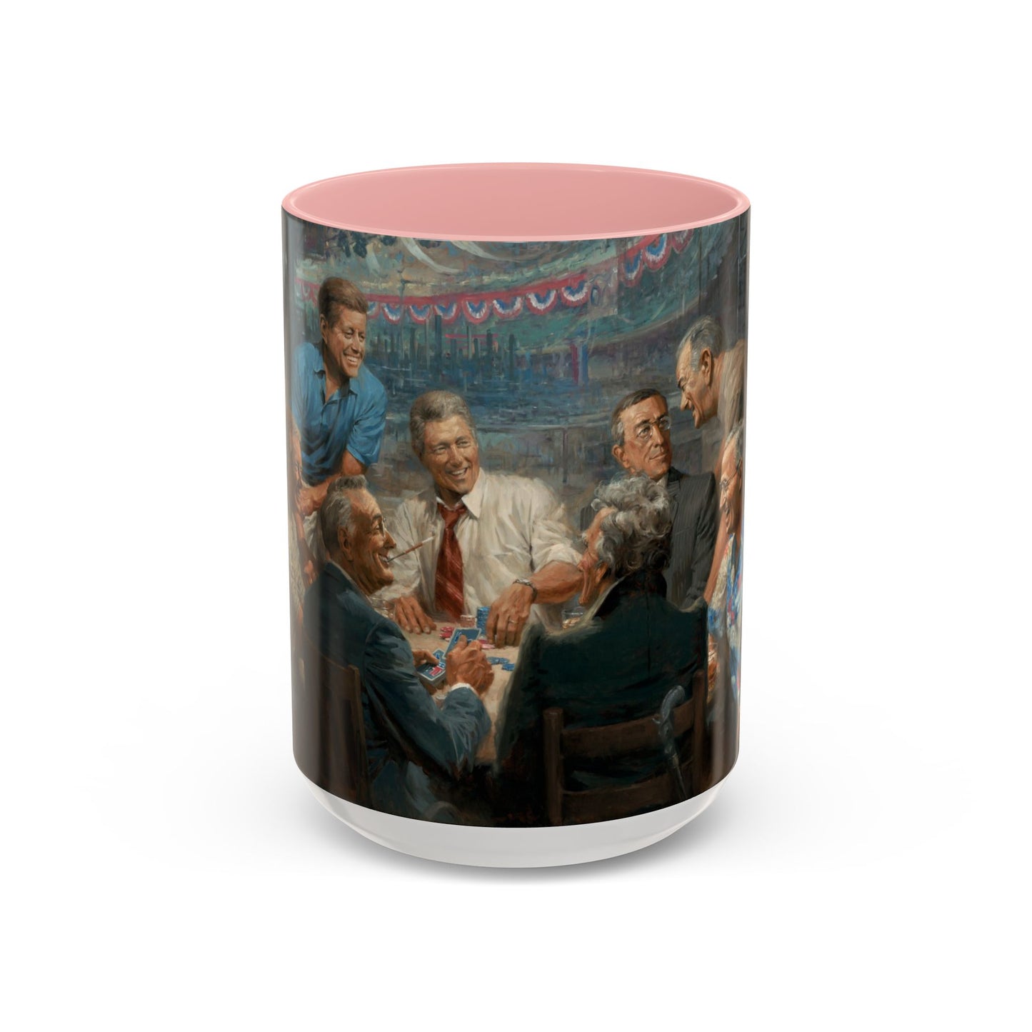 Callin the Blue Coffee Mug - Elegant Accent Coffee Mug 11oz & 15oz with Presidential Gathering Design