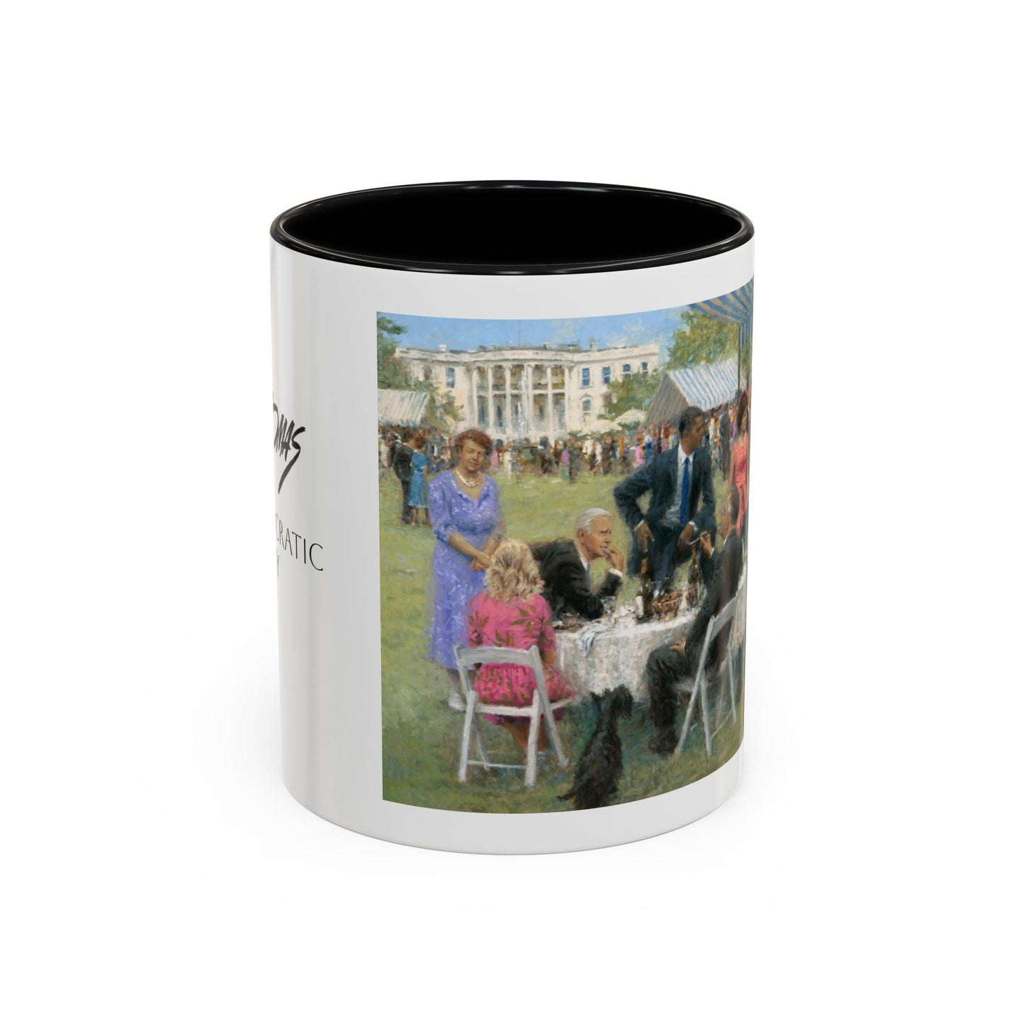 The Dem. Party - Elegant Event Themed Coffee Mug - 11oz & 15oz - Whitehouse Gathering with Biden - Andy Thomas Designs