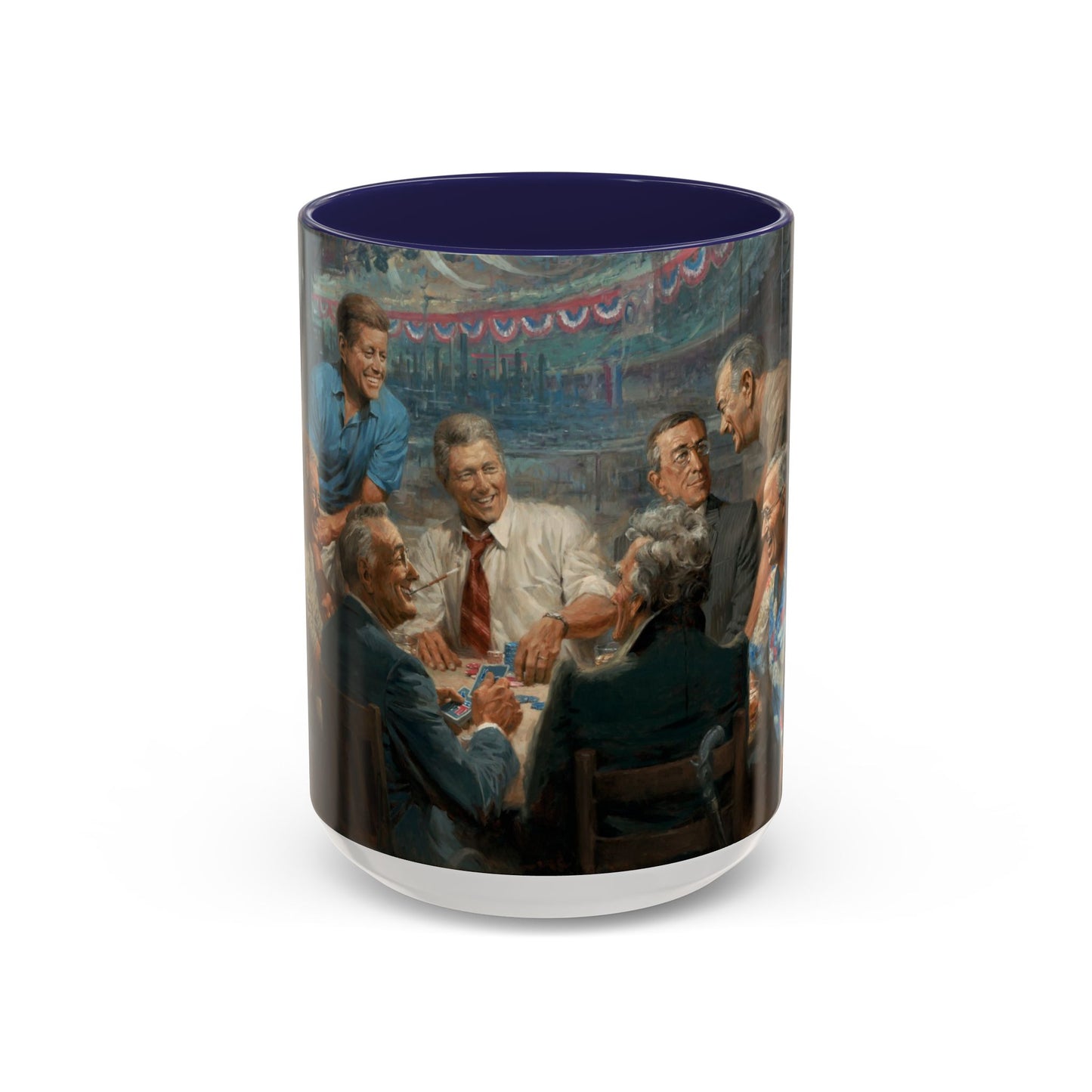Callin the Blue Coffee Mug - Elegant Accent Coffee Mug 11oz & 15oz with Presidential Gathering Design