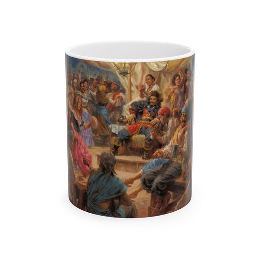 The Band Played On| Pirate Party | 26 Deceased Musicians of History | Ceramic Mug — Coffee Cup (11oz/15oz)