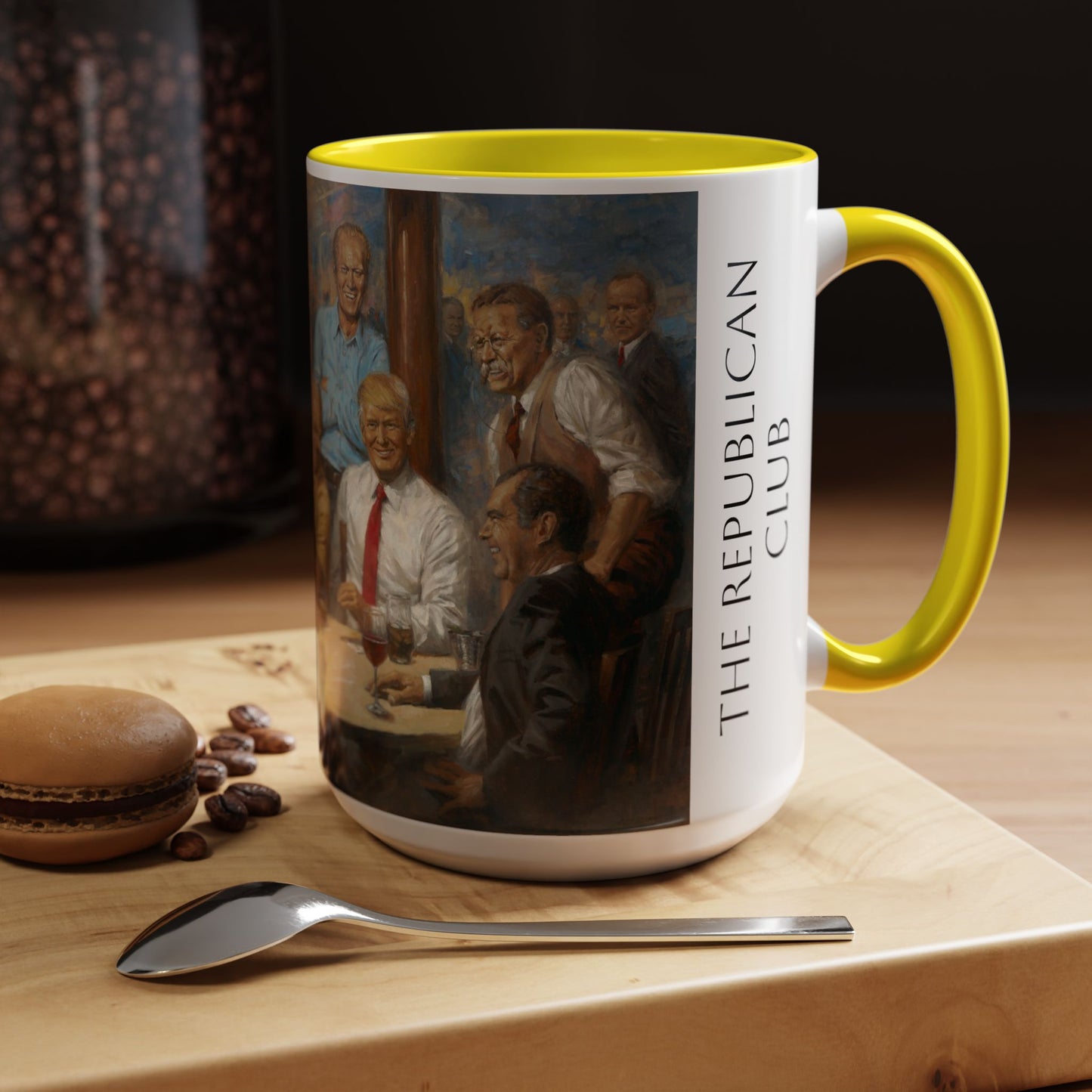 The Republican Club Coffee Mug -  Elegant Accent Coffee Mug 11oz & 15oz - Presidential Gathering Design feat. Trump