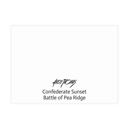 Note Cards: Confederate Sunset - Envelopes Included