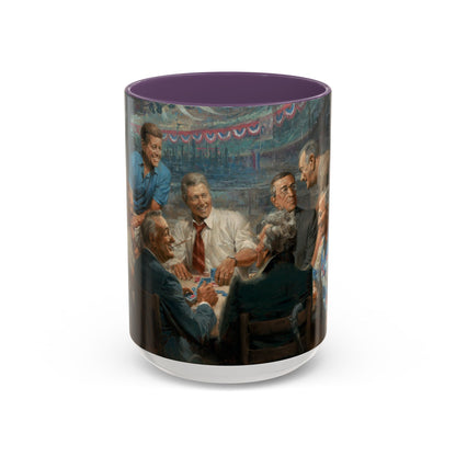 Callin the Blue Coffee Mug - Elegant Accent Coffee Mug 11oz & 15oz with Presidential Gathering Design