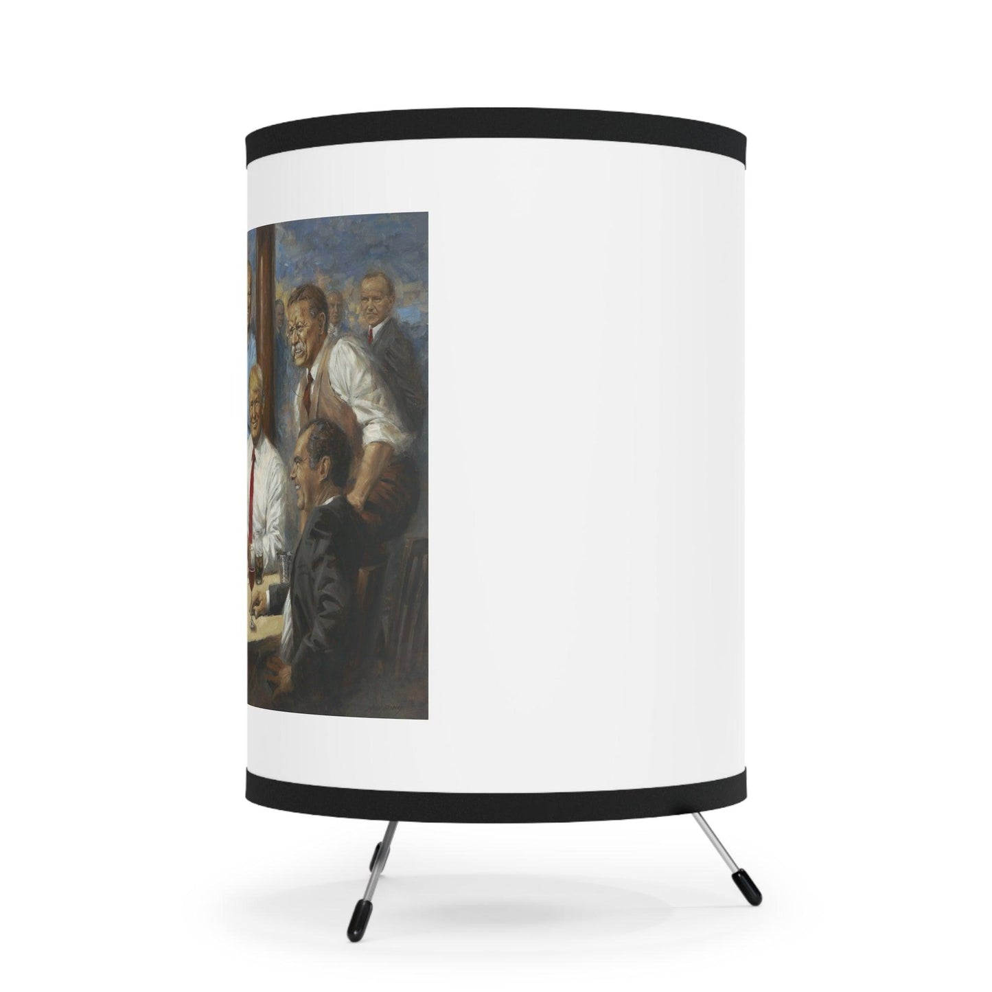 The Repub. Club - US Presidents Art on Table Tripod Lamp with Artistic Shade - Andy Thomas Designs